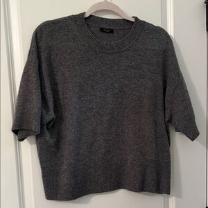 Massimo Dutti Gray Crew Neck Sweater